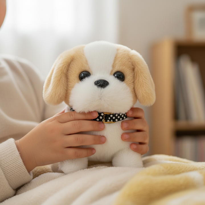 Robot Dog Toy Interactive Plush Puppy Motion Barking Figure