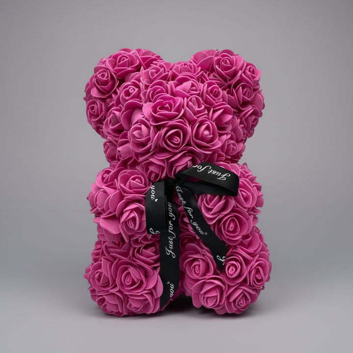 Rose Bear Mothers Day Gift Artificial Flower Teddy Decoration