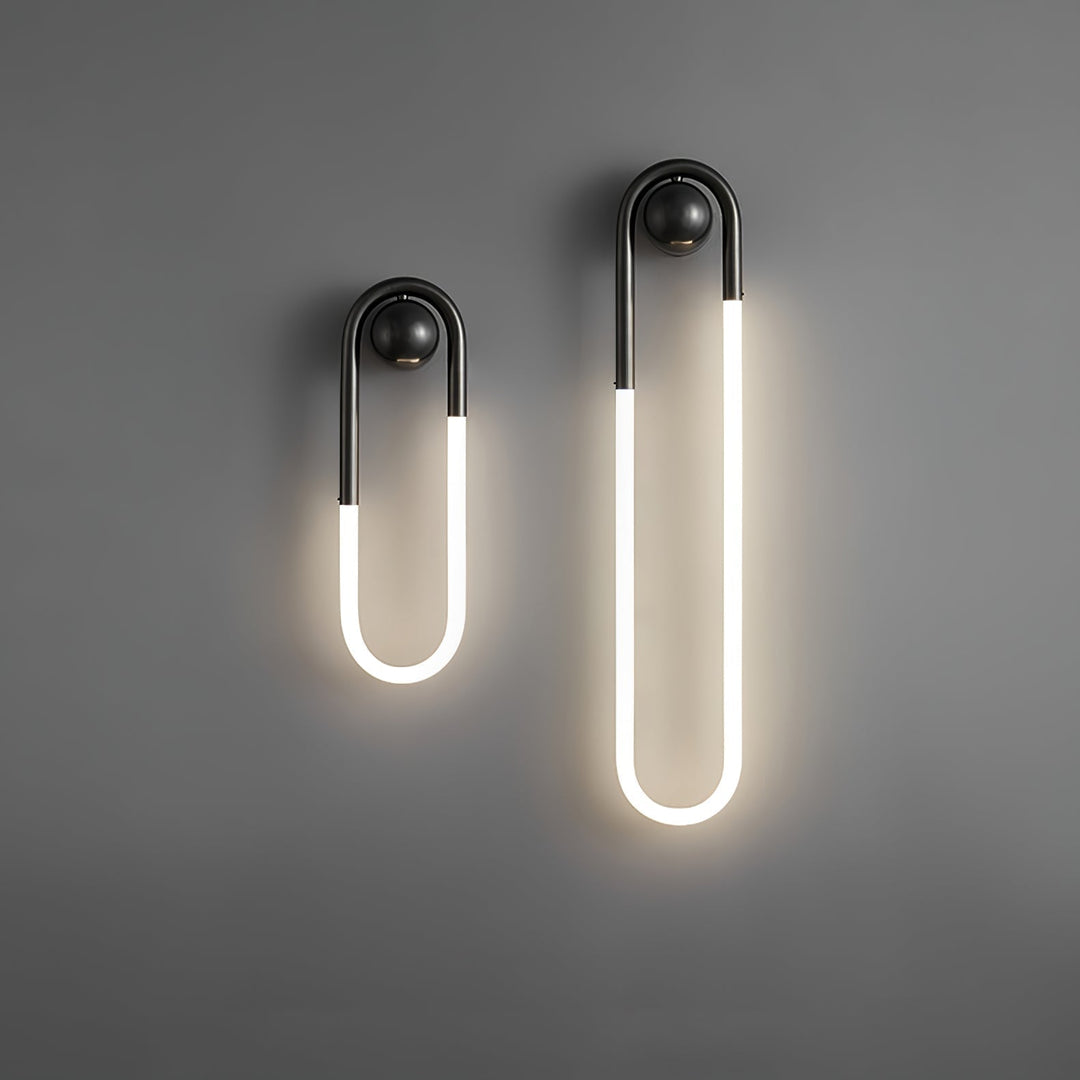 Modern LED Wall Light | Brass &amp; Black Minimalist Wall Lamp