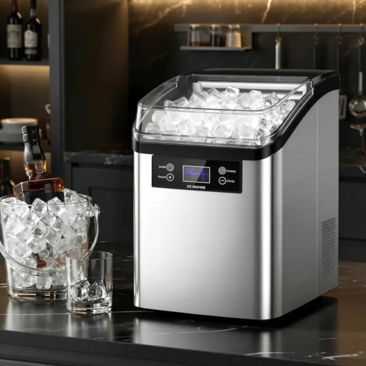 Ice Maker Machine Countertop Automatic Large Capacity Ice Cube Maker