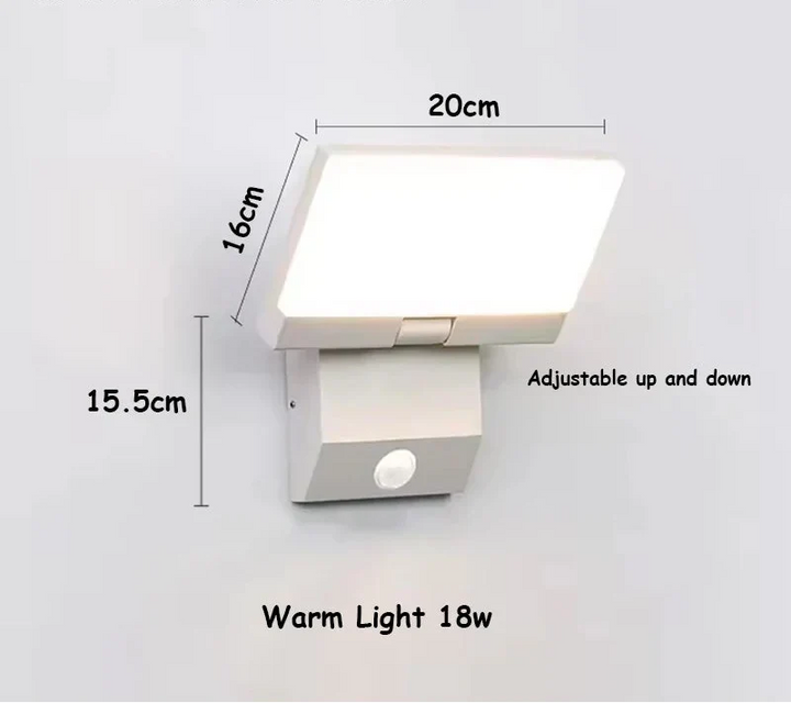 LumiFold Outdoor Wall Light | IP65 Waterproof &amp; Motion Sensor Option
