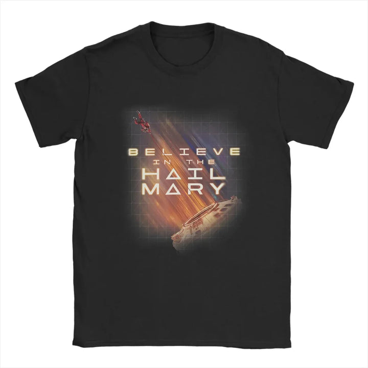 T Shirt Graphic Funny Space Design Project Rocky Casual Tee