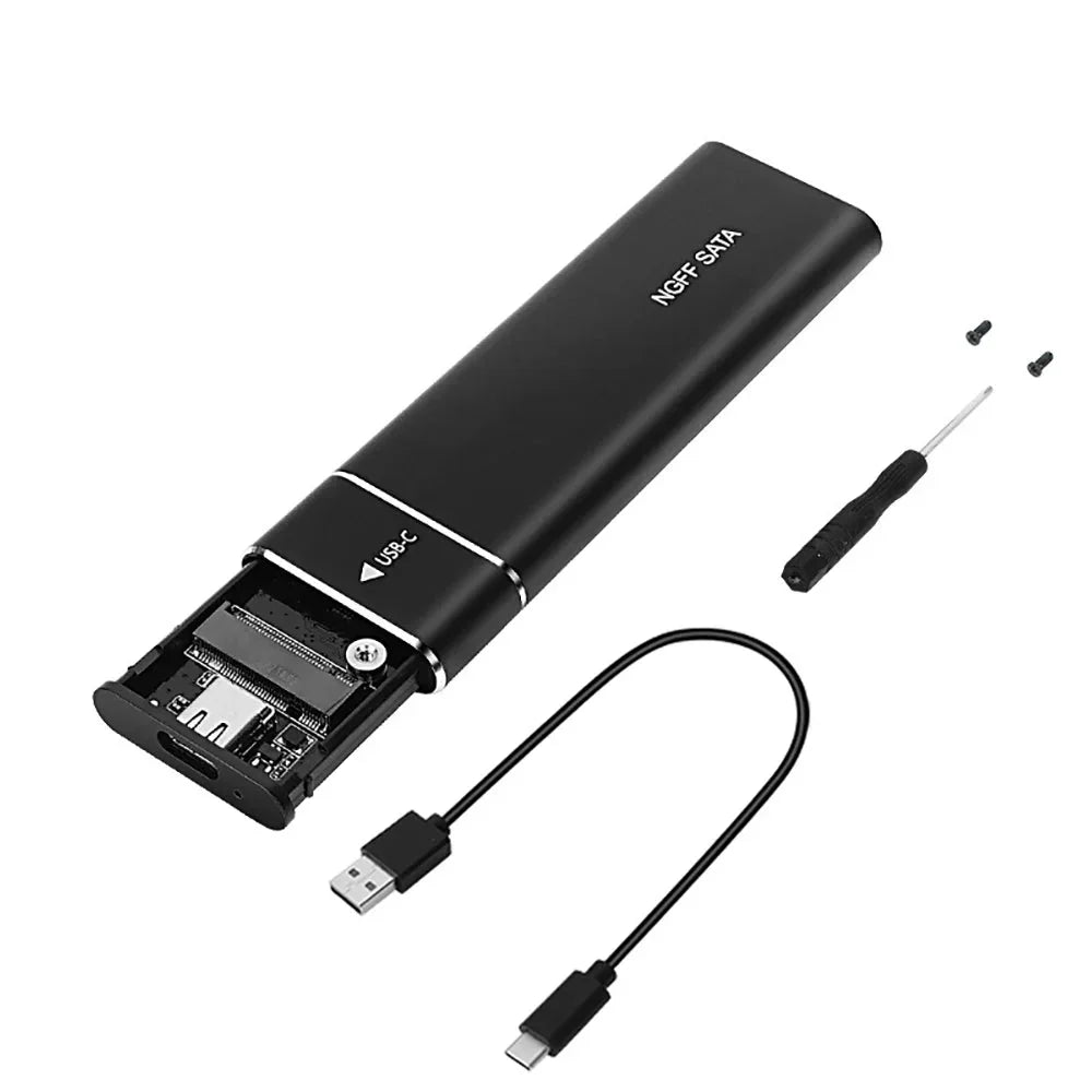 External Hard Drive Portable SSD M.2 USB 3.1 Enclosure Case