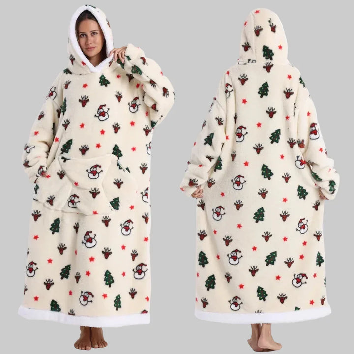 Blanket Hoodie Oversized Wearable Hooded Blanket Adult