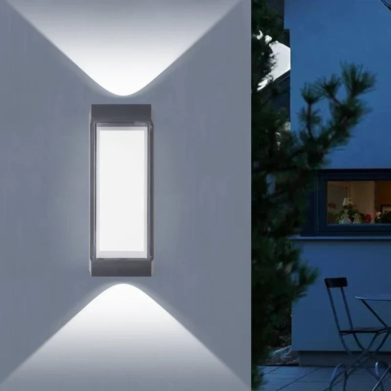 Modern LED Wall Light | Waterproof Up &amp; Down Outdoor Sconce