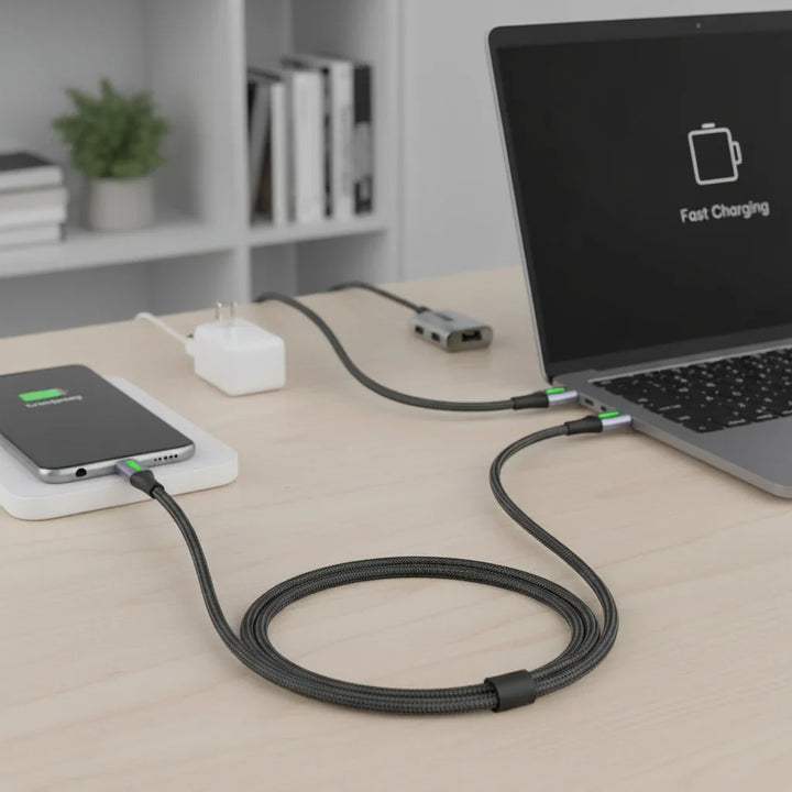 External Hard Drive Portable SSD Fast Charging USB C Cable 6A