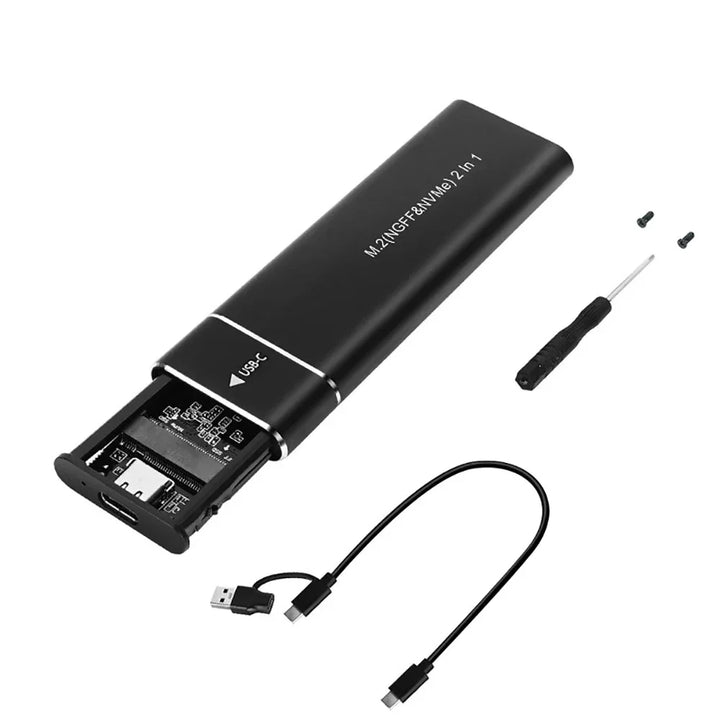 External Hard Drive Portable SSD M.2 USB 3.1 Enclosure Case
