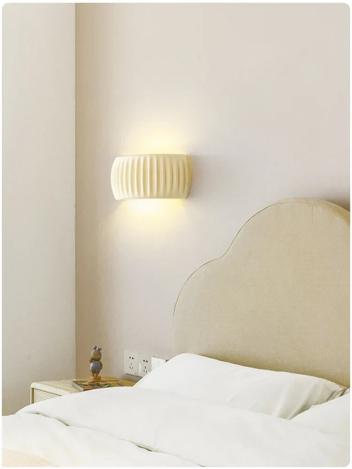 French Resin Wall Lamp | Textured Modern Sconce