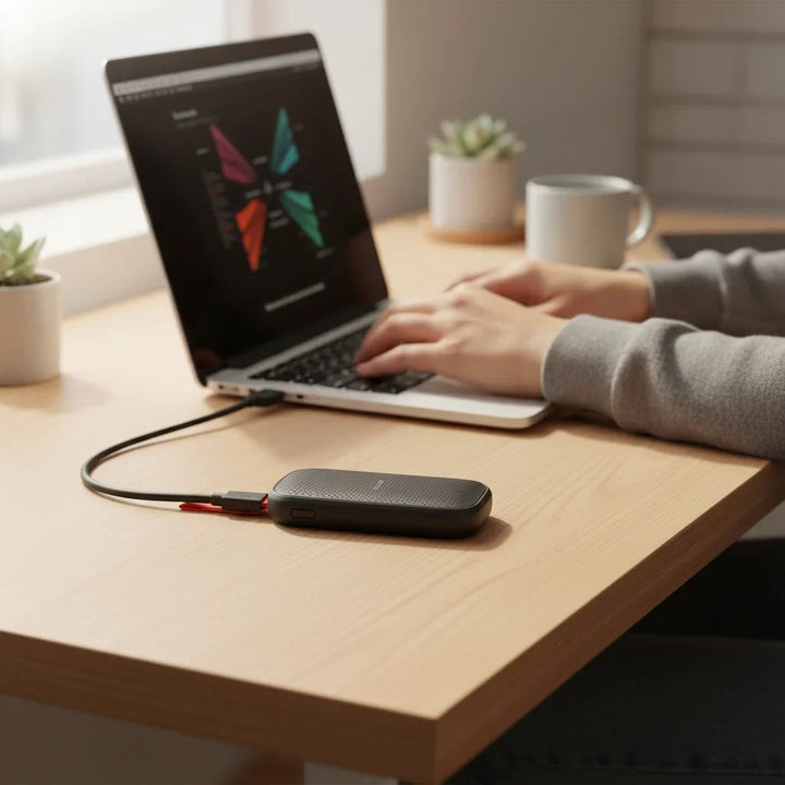 External Hard Drive Portable SSD Power Bank Fast Charging Battery