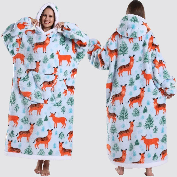 Blanket Hoodie Oversized Wearable Hooded Blanket Adult