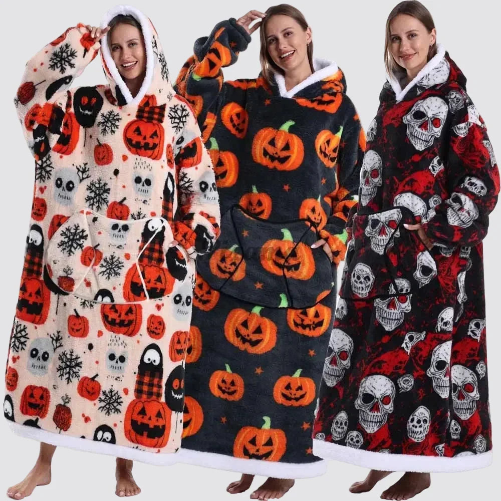 Blanket Hoodie Oversized Wearable Hooded Blanket Adult