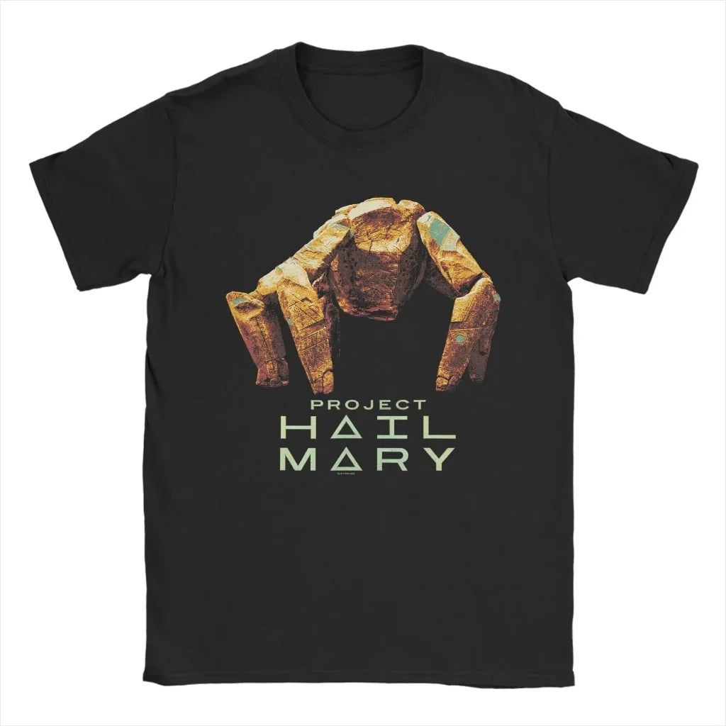 T Shirt Graphic Funny Space Design Project Rocky Casual Tee