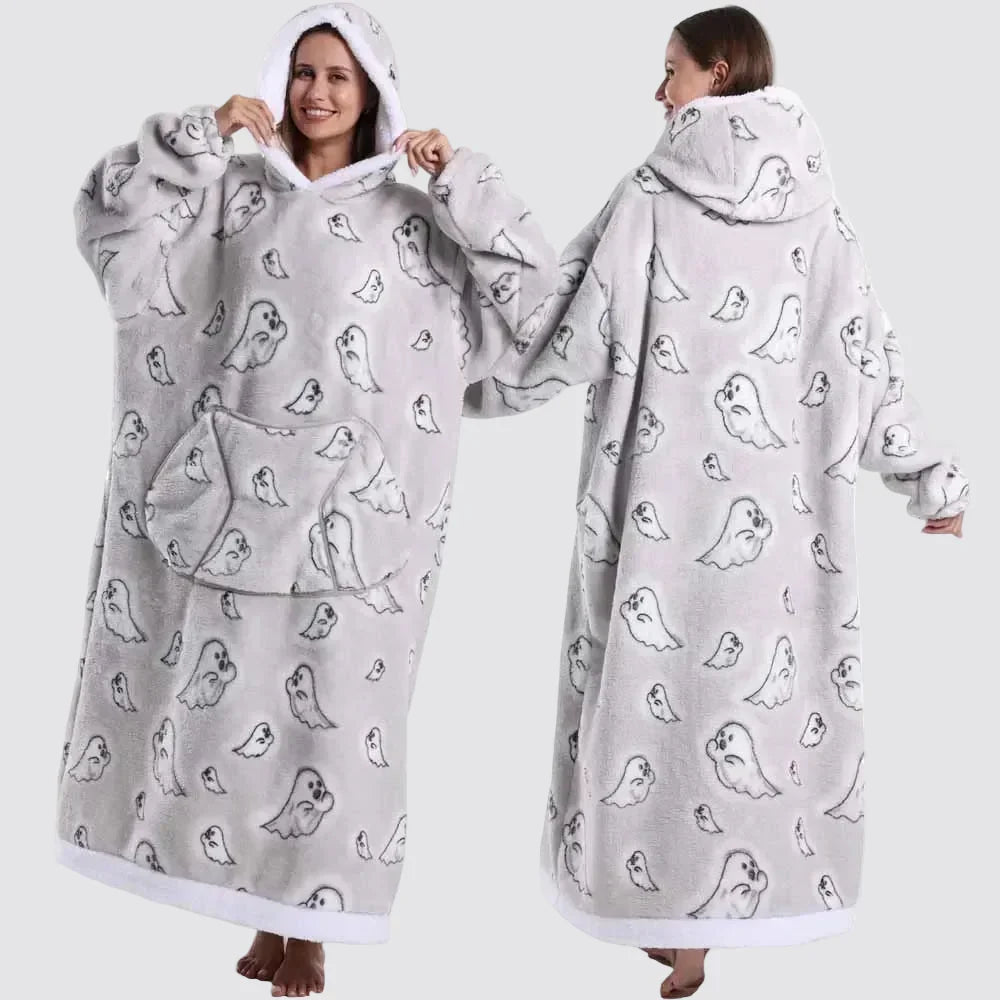 Blanket Hoodie Oversized Wearable Hooded Blanket Adult