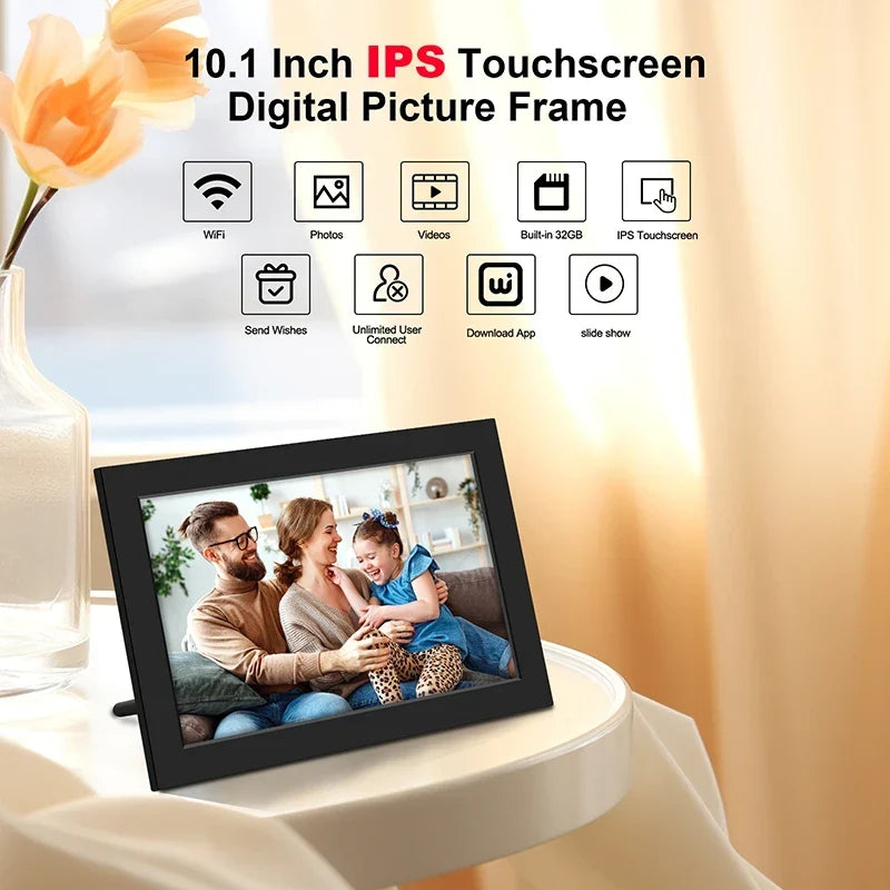 Memora | WiFi Digital Photo Frame | IPS HD Touch Screen, 32GB