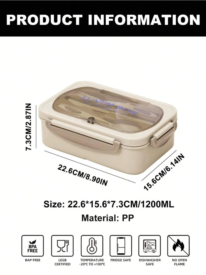 MealMate | Bento Lunch Box with Utensils | 4 Compartments &amp; Leak-Proof Design