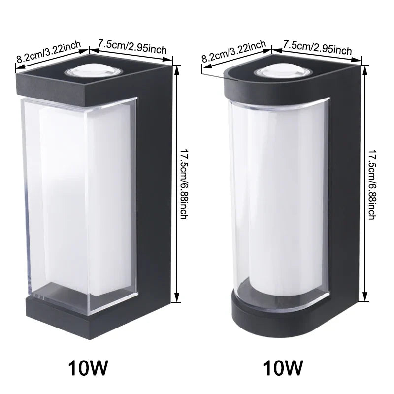 Modern LED Wall Light | Waterproof Up &amp; Down Outdoor Sconce