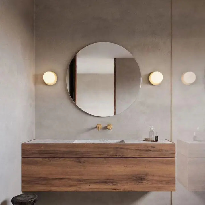 Nordic Globe Glass Wall Lamp | Minimalist Modern Bathroom &amp; Bedroom Light