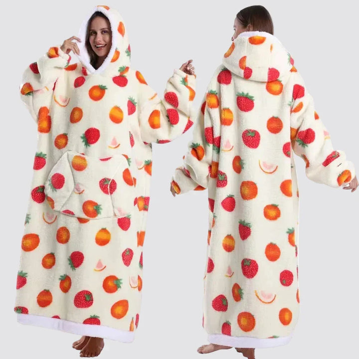 Blanket Hoodie Oversized Wearable Hooded Blanket Adult