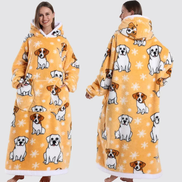 Blanket Hoodie Oversized Wearable Hooded Blanket Adult