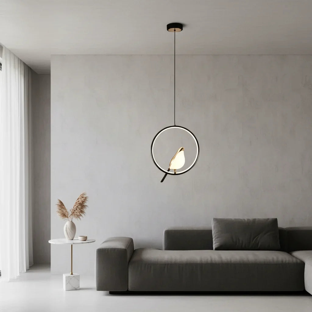 Magpie Pendant Light | Nordic LED Bird Design
