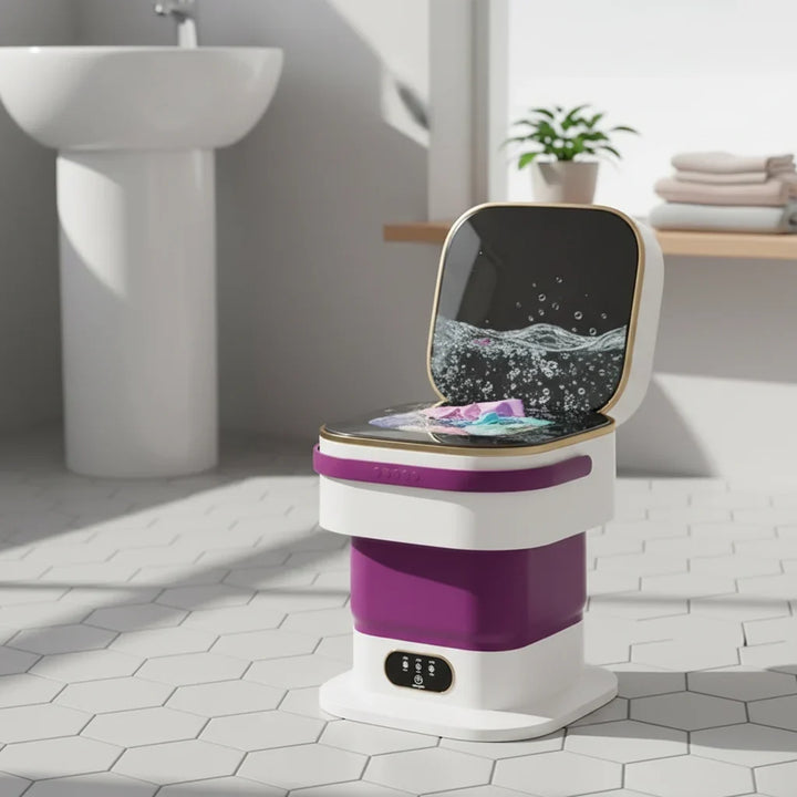 Washing Machine Portable Mini Foldable Compact Laundry Washer