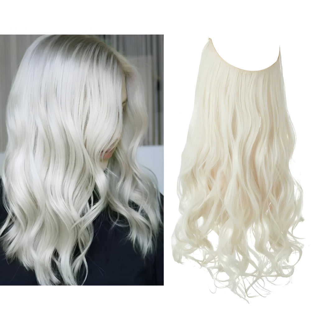 Hair Extensions Natural Wavy Human Hair Clip-In Long Volume Set
