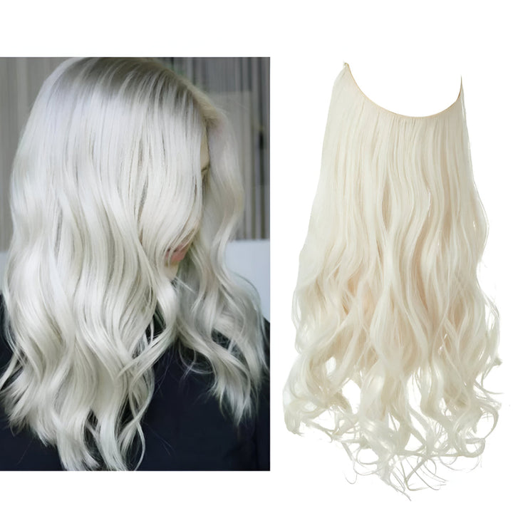Hair Extensions Natural Wavy Human Hair Clip-In Long Volume Set