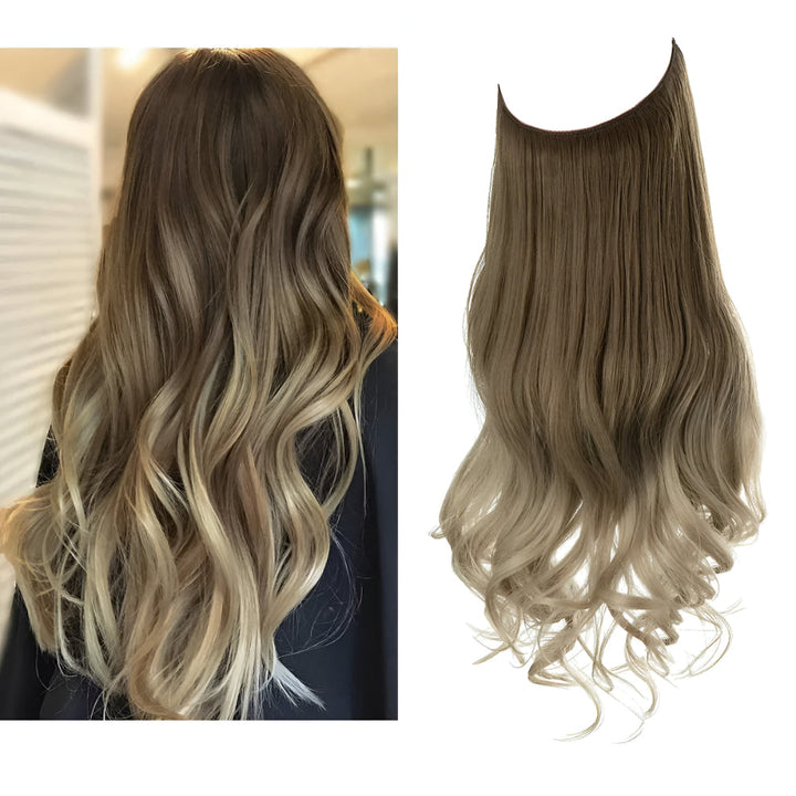 Hair Extensions Natural Wavy Human Hair Clip-In Long Volume Set