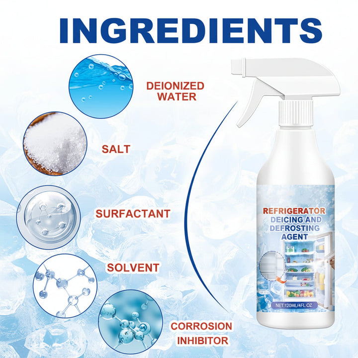 Defrosting Spray Refrigerator Ice Melt Cleaner Fast Frost Removal