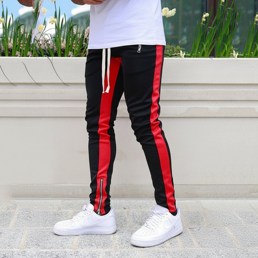 Joggers Men Slim Fit Side Stripe Athletic SweatPants