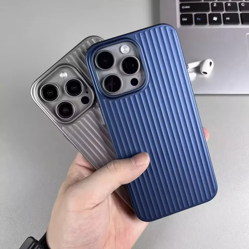 Phone Case Ribbed Hard Shell Protective Cover Design