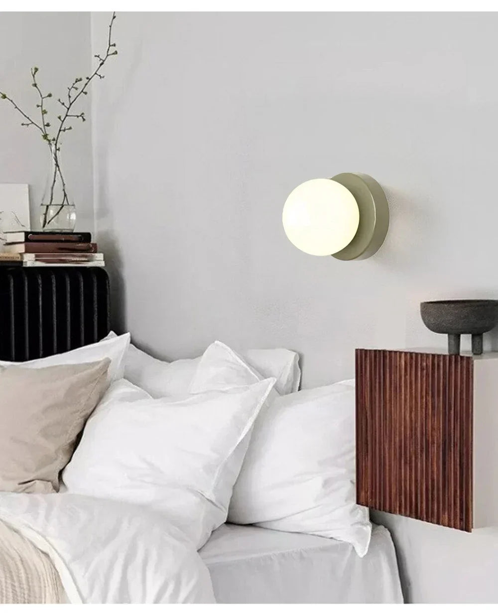 Macaron LED Wall Lamp | Modern colored Glass Sconce
