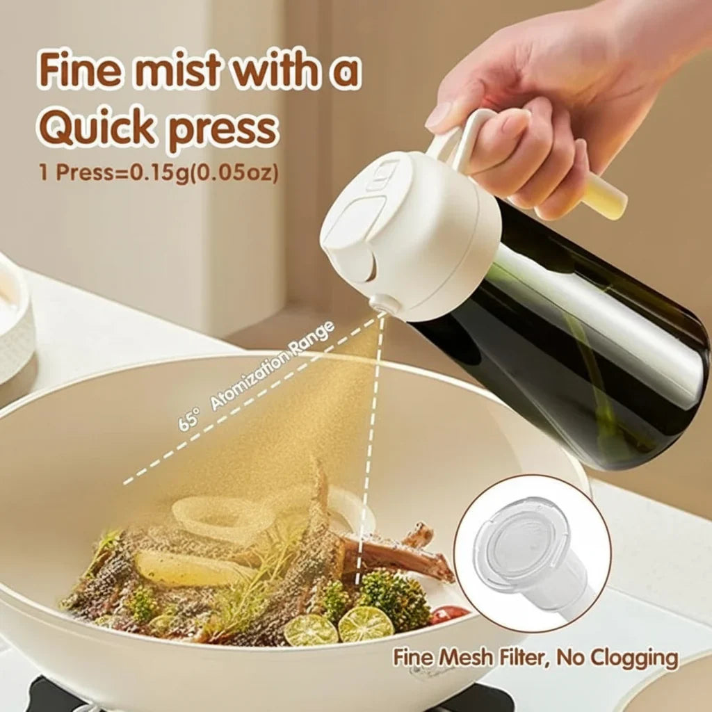 Oil Dispenser Bottle Glass Olive Oil Sprayer Cooking