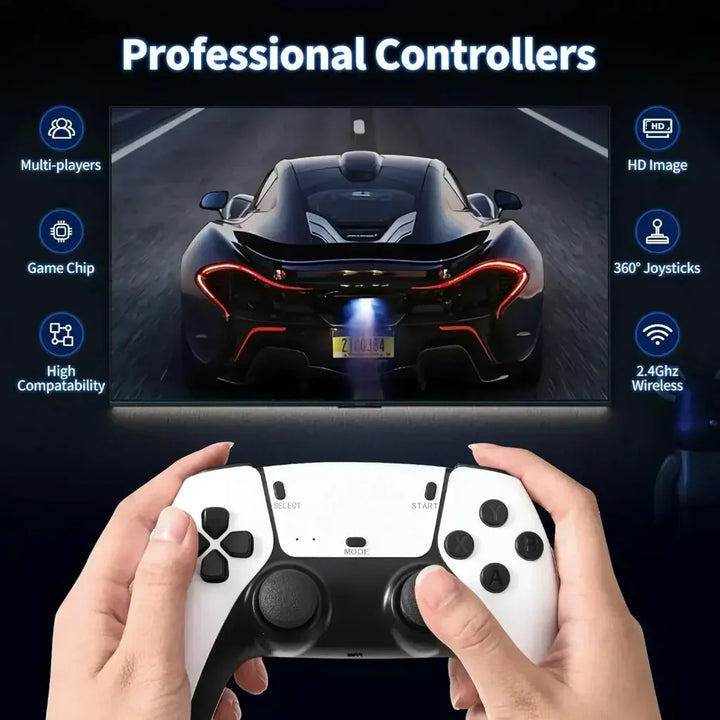 Game Console Stick 4K Retro Gaming Wireless Controllers