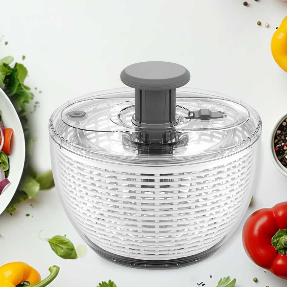 Salad Spinner Manual Pump Vegetable Dryer Bowl