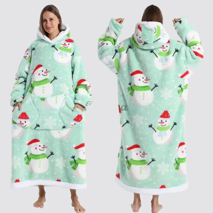 Blanket Hoodie Oversized Wearable Hooded Blanket Adult