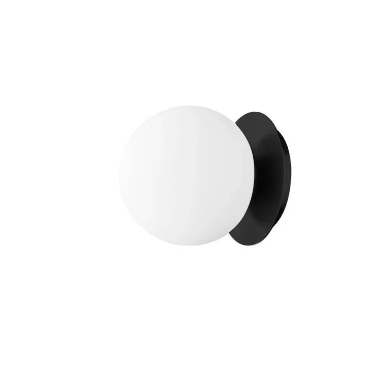 Nordic Globe Glass Wall Lamp | Minimalist Modern Bathroom &amp; Bedroom Light