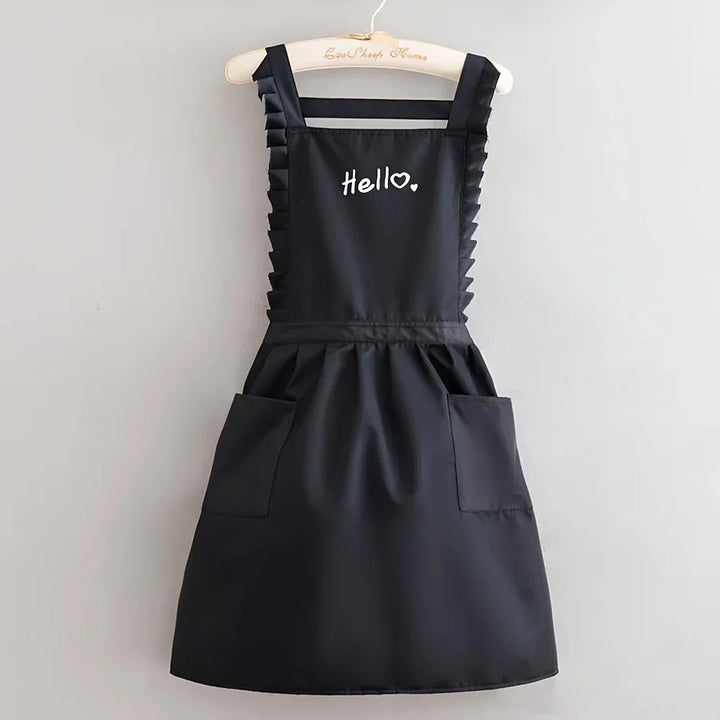 FloraBelle | Princess Style Waterproof Apron | Floral Work Uniform