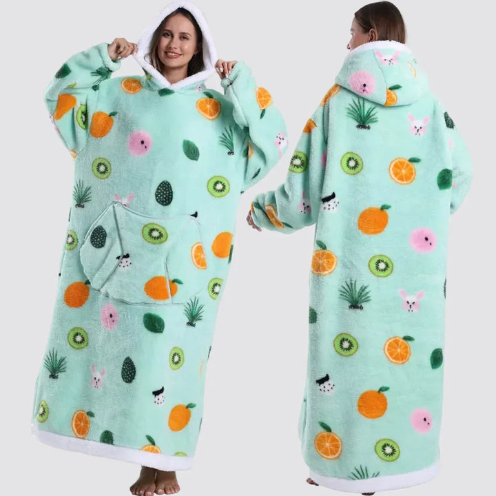 Blanket Hoodie Oversized Wearable Hooded Blanket Adult