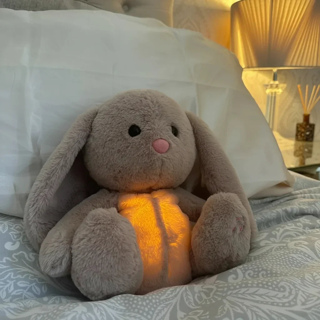 Breathing Stuffed Animal Relaxation Kids Adults Plush Bunny