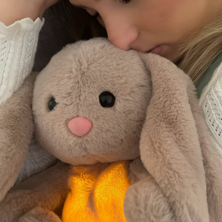 Breathing Stuffed Animal Relaxation Kids Adults Plush Bunny