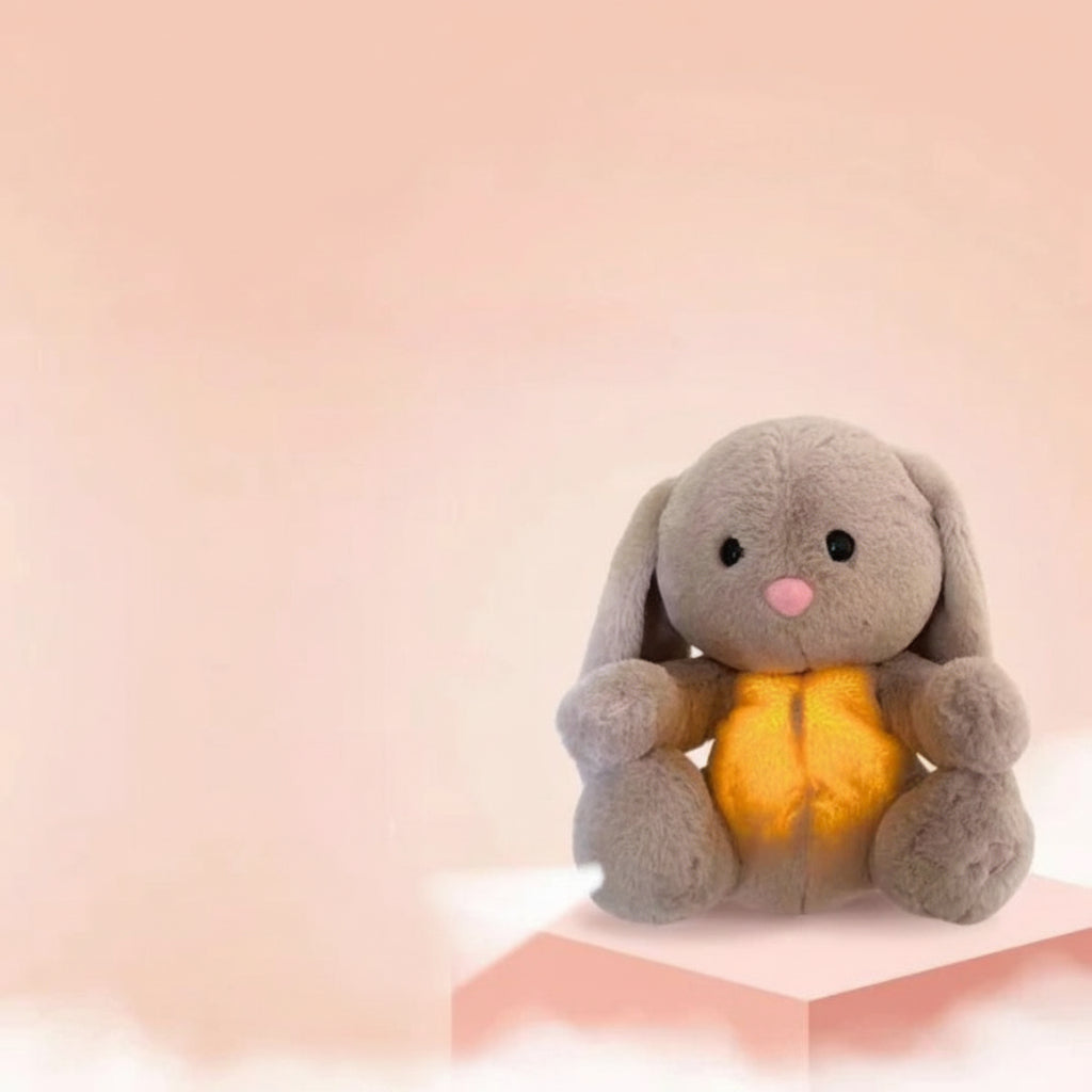 Breathing Stuffed Animal Relaxation Kids Adults Plush Bunny