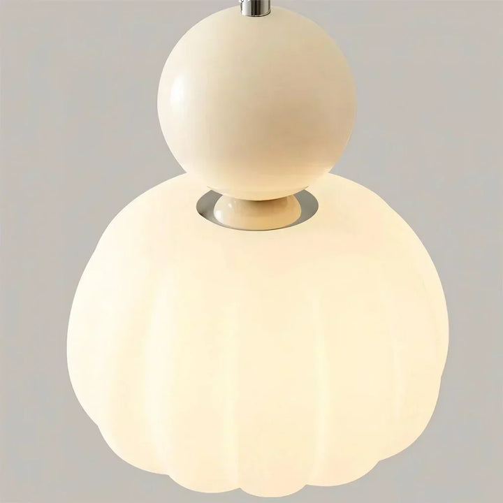 Nordic Pumpkin Pendant Light | Modern LED Ceiling Lamp