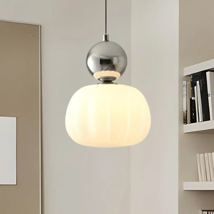 Nordic Pumpkin Pendant Light | Modern LED Ceiling Lamp