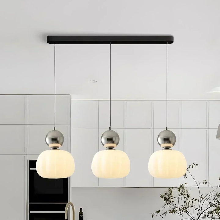 Nordic Pumpkin Pendant Light | Modern LED Ceiling Lamp