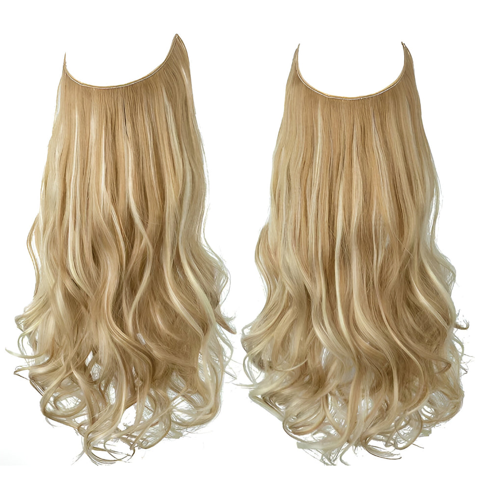 Hair Extensions Natural Wavy Human Hair Clip-In Long Volume Set