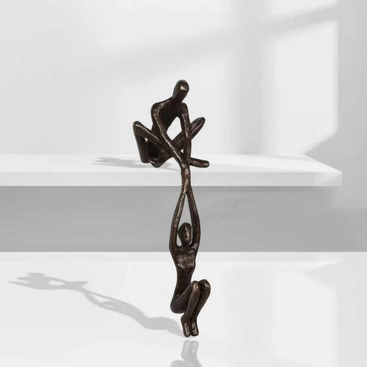 Wall Art Romantic Resin Couple Sculpture Decor