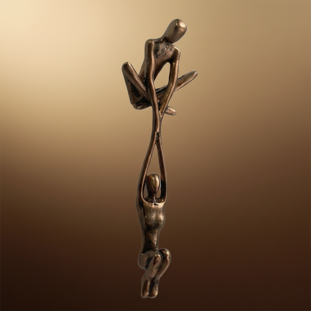 Wall Art Romantic Resin Couple Sculpture Decor