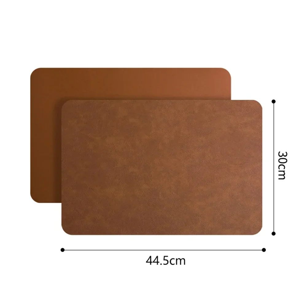 DuoMat | Double-Sided Faux Leather Placemats | Heat Resistant &amp; Waterproof