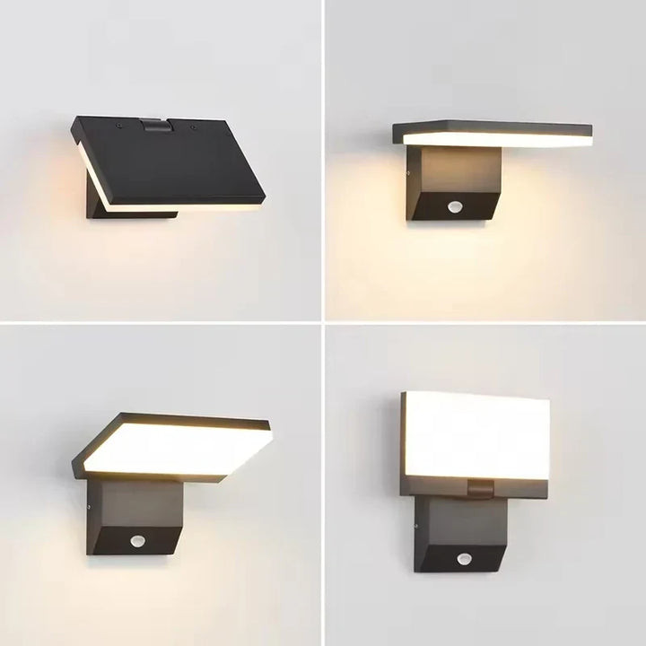 LumiFold Outdoor Wall Light | IP65 Waterproof &amp; Motion Sensor Option